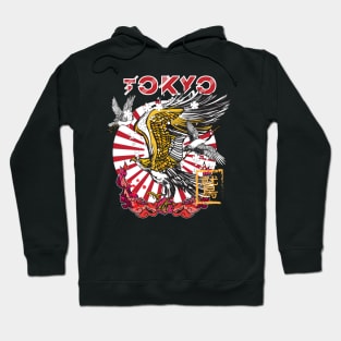 Eagle Japanese style. Hoodie